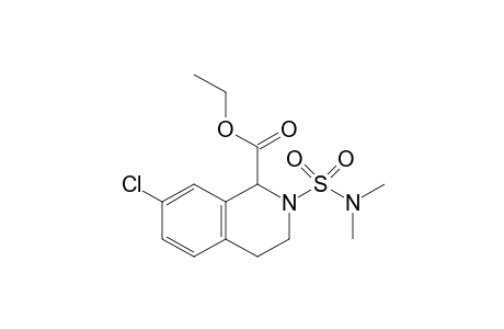 1-Carbethoxy-2-N,N-dimethylsulfamoyl-7-chloro-1,2,3,4-tetrahydroisoquinoline