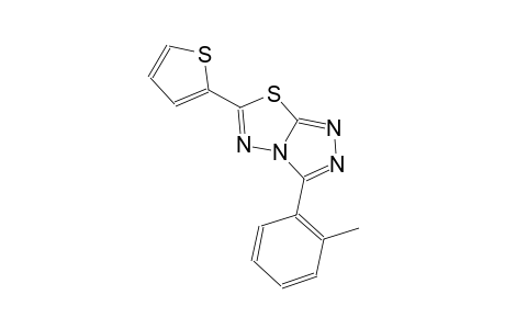 3-(2-methylphenyl)-6-(2-thienyl)[1,2,4]triazolo[3,4-b][1,3,4]thiadiazole