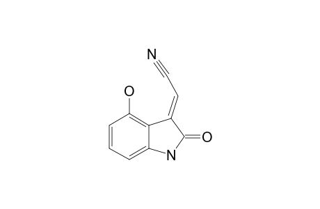 (E)-2-(4-HYDROXY-2-OXOINDOLIN--YLIDENE)-ACETONITRILE