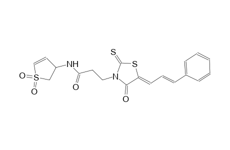 3-thiazolidinepropanamide, N-(2,3-dihydro-1,1-dioxido-3-thienyl)-4-oxo-5-[(2E)-3-phenyl-2-propenylidene]-2-thioxo-, (5Z)-