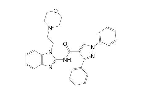 N-{1-[2-(4-morpholinyl)ethyl]-1H-benzimidazol-2-yl}-1,3-diphenyl-1H-pyrazole-4-carboxamide