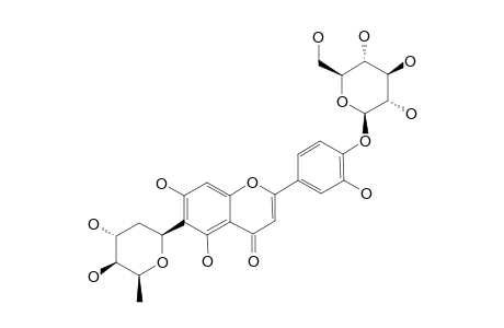 FAROBIN_B;LUTEOLIN-6-C-BETA-BOIVINOPYRANOSYL-4'-O-BETA-GLUCOPYRANOSIDE