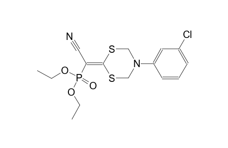 diethyl [5-(3-chlorophenyl)dihydro-4H-1,3,5-dithiazin-2-ylidene](cyano)methylphosphonate