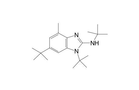 1,6-bis(t-Butyl)-2-{N-(t-butyl)amino]-4-methyl-1H-benzimidazole