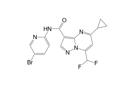 N-(5-bromo-2-pyridinyl)-5-cyclopropyl-7-(difluoromethyl)pyrazolo[1,5-a]pyrimidine-3-carboxamide