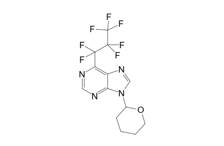 9-(Teytrahydropyran-2'-yl)-6-(heptafluoropropyl)purine