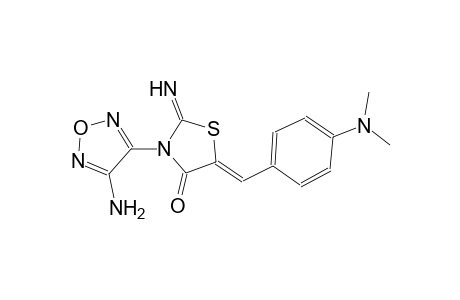 (5Z)-3-(4-amino-1,2,5-oxadiazol-3-yl)-5-[4-(dimethylamino)benzylidene]-2-imino-1,3-thiazolidin-4-one