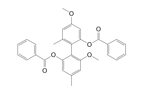 4',6-Dimethoxy-4,6'-dimethyl-1,1'-biphenyl-2,2'-diyl dibenzoate
