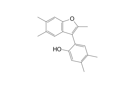 6-(2,5,6-trimethylbenzofuran-3-yl)-3,4-xylenol