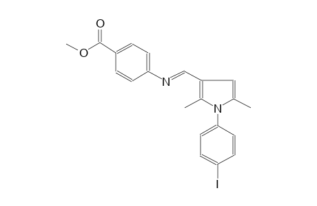 methyl 4-({(E)-[1-(4-iodophenyl)-2,5-dimethyl-1H-pyrrol-3-yl]methylidene}amino)benzoate