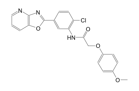 acetamide, N-(2-chloro-5-oxazolo[4,5-b]pyridin-2-ylphenyl)-2-(4-methoxyphenoxy)-