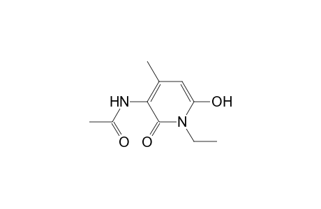 Acetamide, N-(1-ethyl-1,2-dihydro-6-hydroxy-4-methyl-2-oxo-3-pyridinyl)-