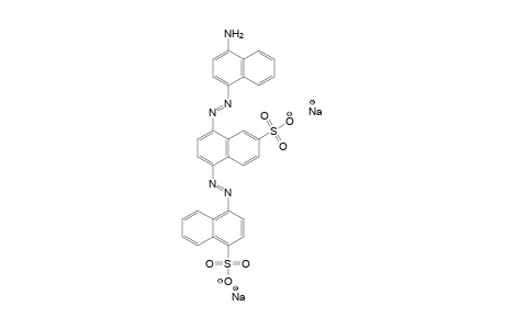 1-Naphthalenesulfonic acid, 4-[[4-[(4-amino-1-naphthalenyl)azo]-6-sulfo-1-naphthalenyl]azo]-, disodium salt