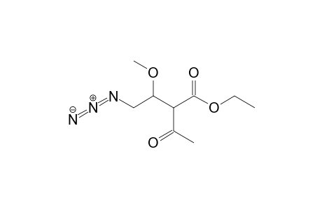 2-Acetyl-4-azido-3-methoxybutanoic acid ethyl ester