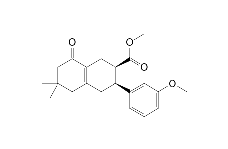 Methyl (2R,3S)-rel-1,2,3,4,5,6,7,8-Octahydro-3-(3-methoxyphenyl)-6,6-dimethyl-8-oxo-2-naphthalenecarboxylate