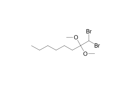1,1-Dibromo-2,2-bis(methoxy)-2-hexylethane