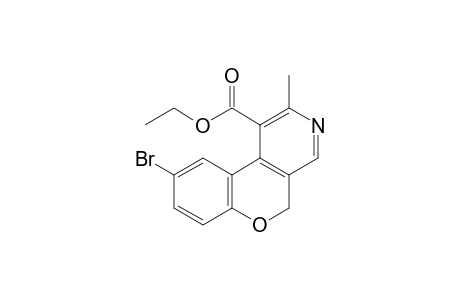 9-Bromo-2-methyl-5H-chromeno[3,4-c]pyridine-1-carboxylic acid ethyl ester