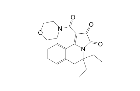 5,5-diethyl-1-(4-morpholinylcarbonyl)-5,6-dihydropyrrolo[2,1-a]isoquinoline-2,3-dione