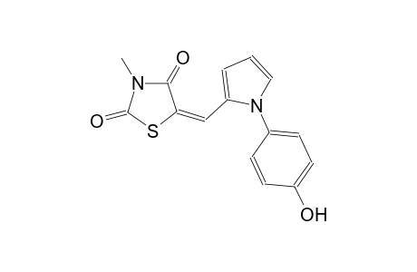 (5E)-5-{[1-(4-hydroxyphenyl)-1H-pyrrol-2-yl]methylene}-3-methyl-1,3-thiazolidine-2,4-dione
