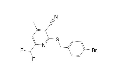2-[(4-bromobenzyl)sulfanyl]-6-(difluoromethyl)-4-methylnicotinonitrile