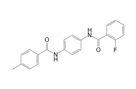 1,4-Phenylenediamine, N-(4-methylbenzoyl)-N'-(2-fluorobenzoyl)-