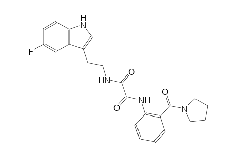 ethanediamide, N~1~-[2-(5-fluoro-1H-indol-3-yl)ethyl]-N~2~-[2-(1-pyrrolidinylcarbonyl)phenyl]-