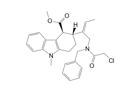 Methyl trans-{1-[N-Benzyl-N-(chloroacetyl)aminomethyl]-1(E)-propenyl}-9-methyl-1,2,3,4,tetrahydrocarbazole-4-carboxylate
