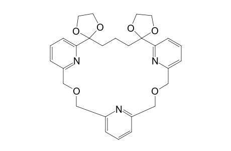 20-[bis-O-(2',6'-Pyridino)3-1(3),5-1-coronand]-14,18-dione - bis(Ethyleneglycol Ketal)