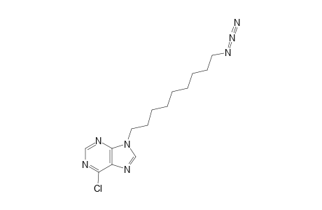 6-CHLORO-9-(1-AZIDONONYL)-PURINE