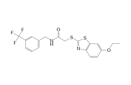 acetamide, 2-[(6-ethoxy-2-benzothiazolyl)thio]-N-[[3-(trifluoromethyl)phenyl]methyl]-