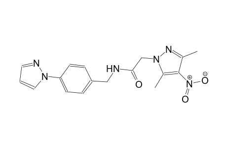 2-(3,5-dimethyl-4-nitro-1H-pyrazol-1-yl)-N-[4-(1H-pyrazol-1-yl)benzyl]acetamide
