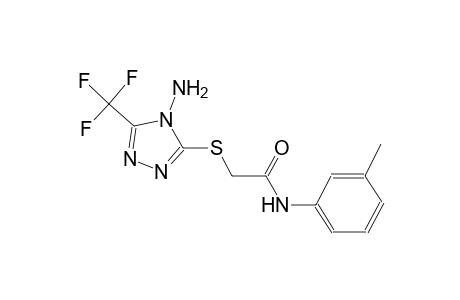 2-{[4-amino-5-(trifluoromethyl)-4H-1,2,4-triazol-3-yl]sulfanyl}-N-(3-methylphenyl)acetamide