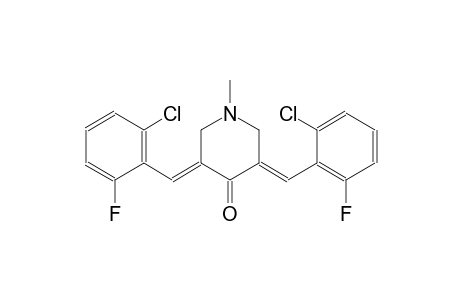4-piperidinone, 3,5-bis[(2-chloro-6-fluorophenyl)methylene]-1-methyl-, (3E,5E)-