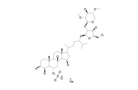 CERTONARDOSIDE-F;SODIUM-SALT-OF-(24S)-24-O-[2,4-DI-O-METHYL-BETA-D-XYLOPYRANOSYL-(1->2)-BETA-D-XYLOFURANOSYL]-6-O-SULFONATO-5-ALPHA-CHOLESTANE-3-BE