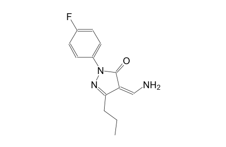 3H-pyrazol-3-one, 4-(aminomethylene)-2-(4-fluorophenyl)-2,4-dihydro-5-propyl-, (4Z)-