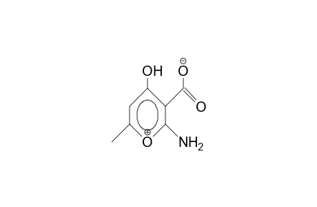 2-Amino-4-hydroxy-6-methyl-pyrylium-carboxylate