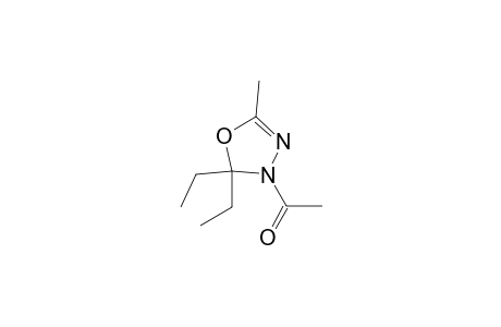 1-(2,2-diethyl-5-methyl-1,3,4-oxadiazol-3-yl)ethanone