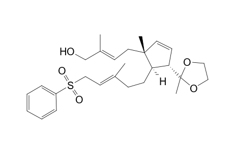 (E)-4-[(1R,4S,5R)-5-((E)-5-(Benzenesulfonyl-3-methyl-3-pentenyl)-1-methyl-4-(2-methyl[1,3]dioxolan-2-yl)-2-cyclopentenyl]-2-methyl-2-buten-1-ol