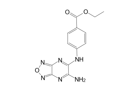 Benzoic acid, 4-(6-amino-1,2,5-oxadiazolo[3,4-b]pyrazin-5-ylamino)-, ethyl ester