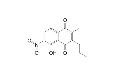 3-Propyl-6-nitroplumbagin