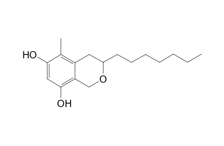 3-Heptyl-5-methyl-isochroman-6,8-diol