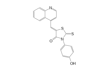 4-thiazolidinone, 3-(4-hydroxyphenyl)-5-(4-quinolinylmethylene)-2-thioxo-, (5Z)-