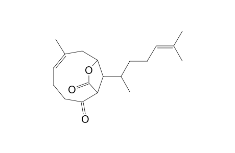 9-Oxabicyclo[6.2.1]undec-5-ene-2,10-dione, 11-(1,5-dimethyl-4-hexenyl)-6-methyl-