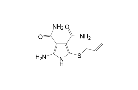 Pyrrole-3,4-dicarboxamide, 2-allylthio-5-amino-