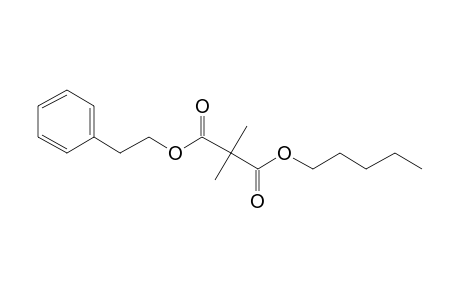 Dimethylmalonic acid, pentyl 2-phenethyl ester