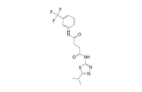 N~1~-(5-isopropyl-1,3,4-thiadiazol-2-yl)-N~4~-[3-(trifluoromethyl)phenyl]succinamide
