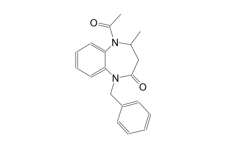 2H-1,5-benzodiazepin-2-one, 5-acetyl-1,3,4,5-tetrahydro-4-methyl-1-(phenylmethyl)-