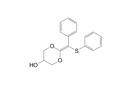 5-Hydroxy-2-[.alpha.-(phenylthio)benzyliden]e-1,3-dioxane