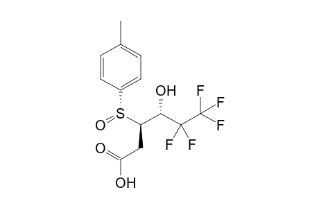 (3R,4R)-5,5,6,6,6-pentafluoro-4-hydroxy-3-[(S)-(4-methylphenyl)sulfinyl]hexanoic acid