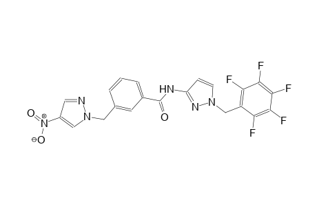 3-[(4-nitro-1H-pyrazol-1-yl)methyl]-N-[1-(2,3,4,5,6-pentafluorobenzyl)-1H-pyrazol-3-yl]benzamide